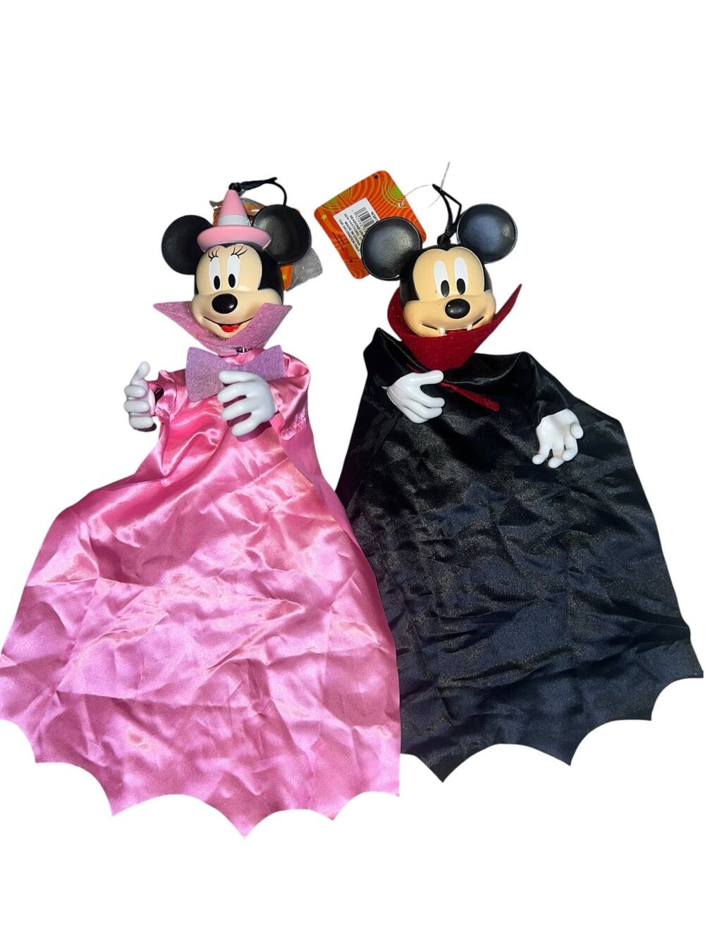 Disney Mickey Mouse & Minnie Hanging Halloween Decor Vampire Dracula witch